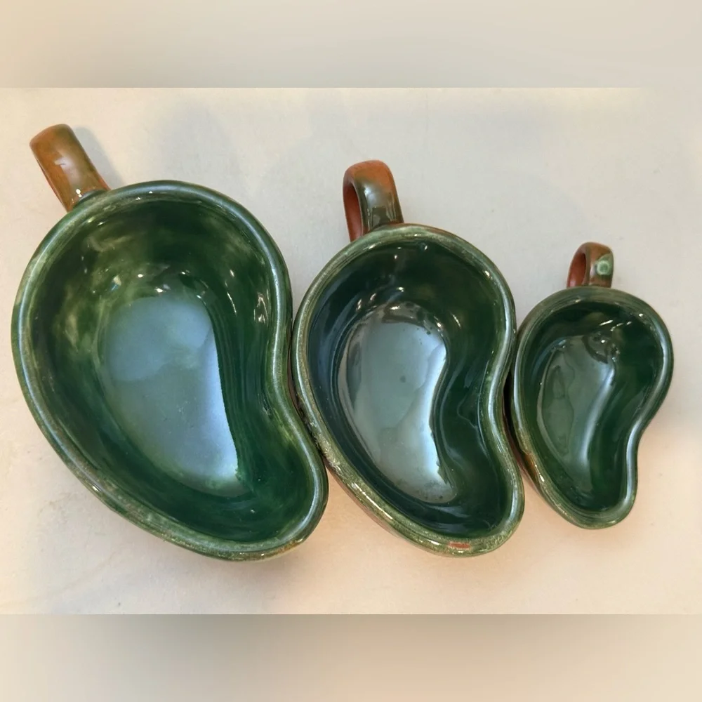 Set of 3 Williams Sonoma Redware‎ Style Glazed Chili Pepper Bowls Jalapeno Cups